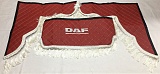 Ламбрекен на лобовое стекло Эко-кожа DAF (красный)